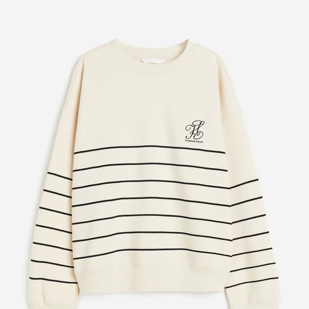 H&M Stockholm Atelier Striped Sweatshirt